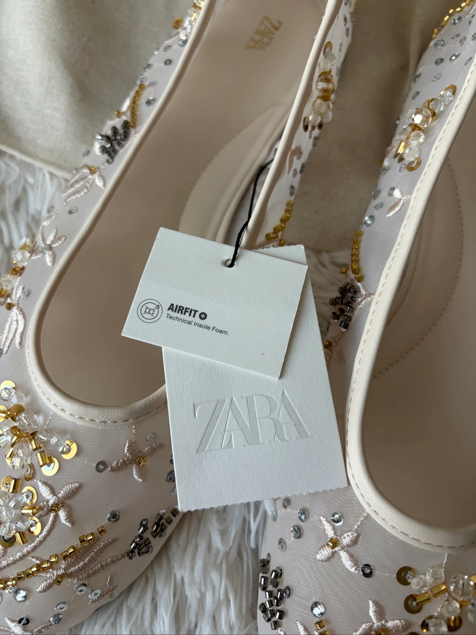 Zara verfraaide mesh ballet flats 🩰🤍 41 – photo 4
